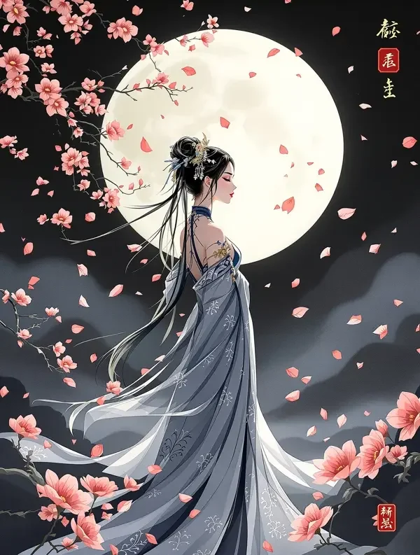 月下花语